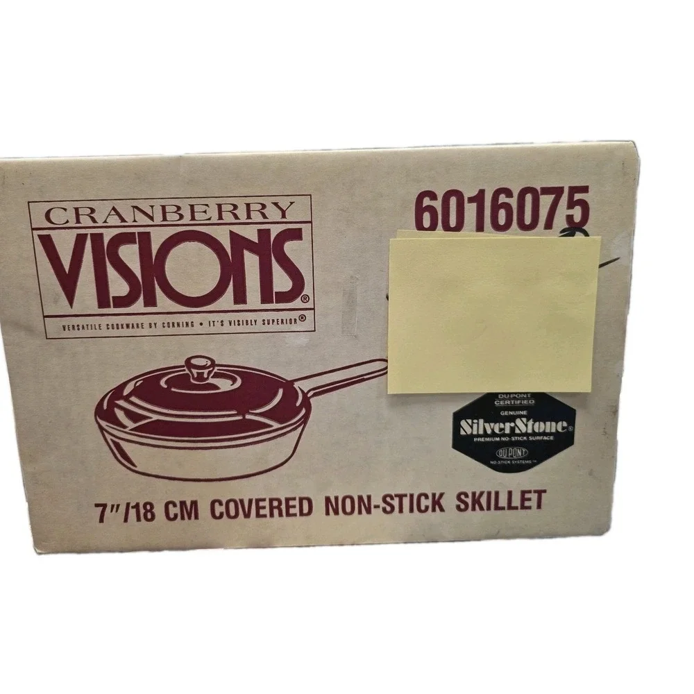 Vision Corning Ware Cranberry Teflon 7